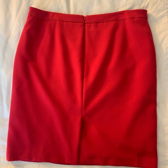 Calvin Klein fully lined pencil skirt. Red. Sz 14 - Picture 4 of 8
